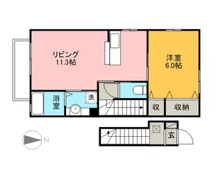 セジュール山口 5番館【2階】の間取り