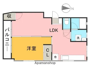 プラトー藤【305号室】の間取り