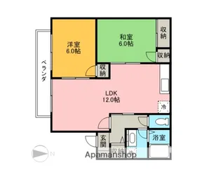 光陽ハイツB【202号室】の間取り