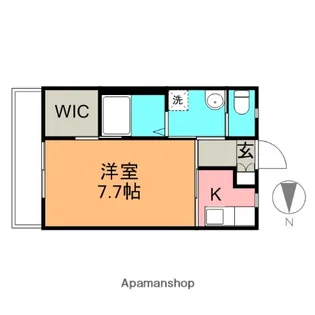 GRANDIR 美土里【103号室】の間取り