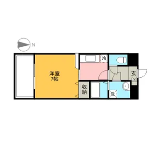 サニープレイス銀杏【205号室】の間取り