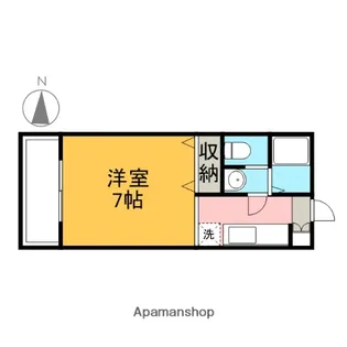 サンハイツ南大通り【405号室】の間取り