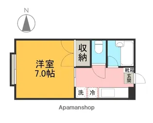 グラバティーハイツ【107号室】の間取り