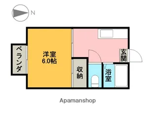 KDハイツ峰A棟【102号室】の間取り