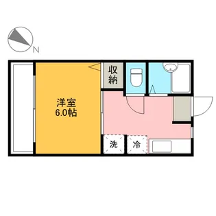 メゾンドベルC【105号室】の間取り