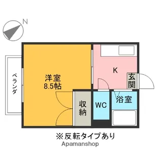 はよしハイツB【207号室】の間取り