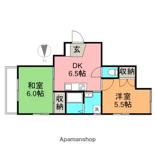 メゾン広陵【202号室】の間取り