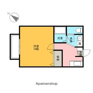 サンスーシ【202号室】の間取り
