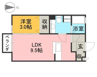 アヴァンギャルド【1階】の間取り