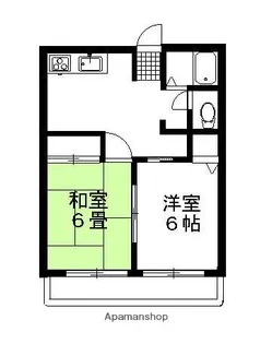 山王ハイツ【201号室】の間取り