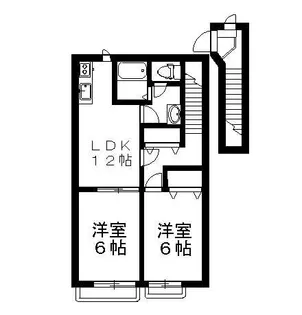 エクセルメゾンB【2階】の間取り