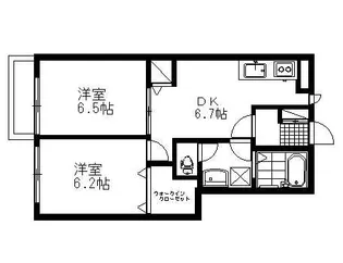 エクセルメゾンA【1階】の間取り