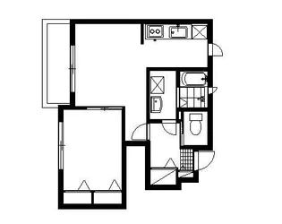 パンシオン B【1階】の間取り
