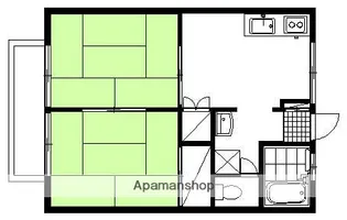 シティハイツ松本【203号室】の間取り