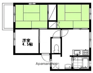ラフォーレ大前B【1階】の間取り