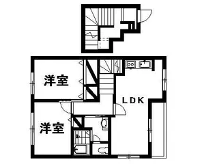 アンソレイエⅡ B【2階】の間取り