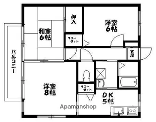 ルミエール【203号室】の間取り