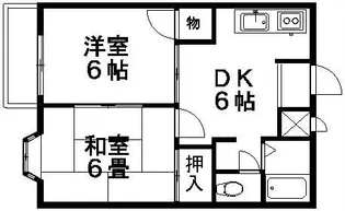 エルディム山 A【2階】の間取り