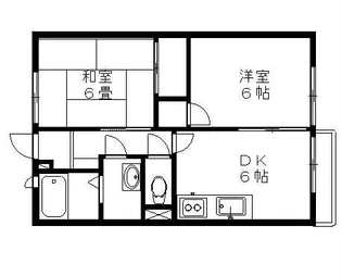 コスモハイツナガシマ【1階】の間取り