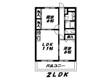 ニューマリッチイシカワ弐号館【5階】の間取り