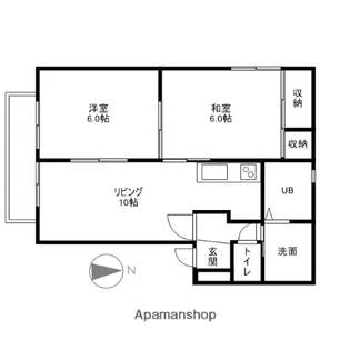 ピアコート【2階】の間取り