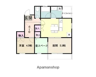 ロイヤルフラット【205号室】の間取り