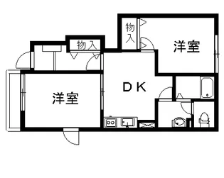 アンソレイエB【1階】の間取り