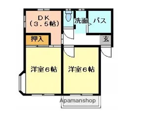 プラウド百頭【A101号室】の間取り
