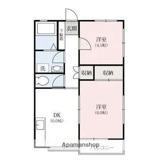 石川ハイツ【3号室】の間取り