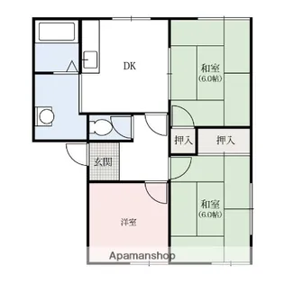 ラフォーレ大前B【2階】の間取り