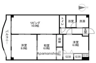 NEW 中川【202号室】の間取り