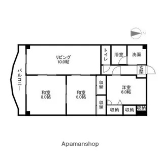 NEW 中川【902号室】の間取り