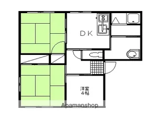 ラフォーレ山下 A B C【102号室】の間取り
