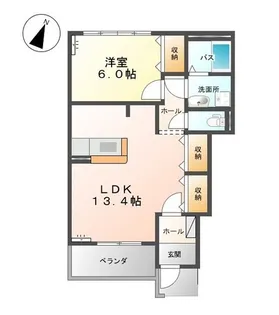 オアシス【00103号室】の間取り