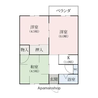 ヴィラエルマーナ【A205号室】の間取り