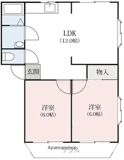 グリーンハウス【104号室】の間取り