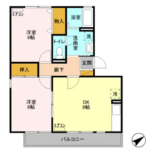 セピアコート【1階】の間取り