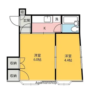 コロンバスハイツ【201号室】の間取り