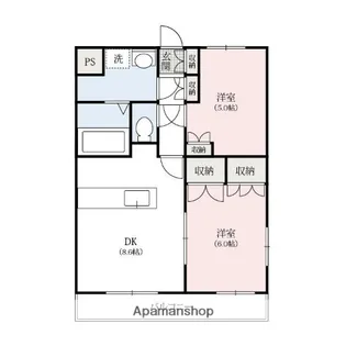 ウィングフィールド【501号室】の間取り