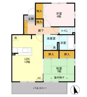 パティオ C【2階】の間取り
