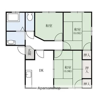 ラフォーレストウ【201号室】の間取り
