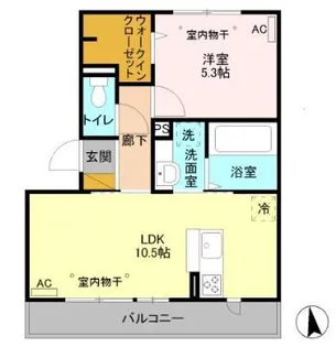 カインドネスハート【3階】の間取り