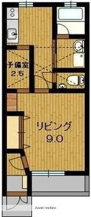 プランドール福居B棟【101号室】の間取り
