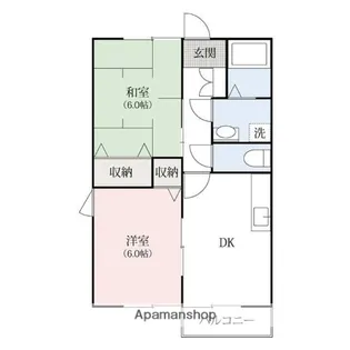 ソレーユオオカワ【204号室】の間取り