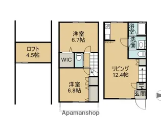 グレイスコート助戸【102号室】の間取り