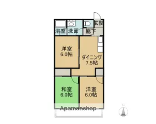 アネックス21花水木壱番館【202号室】の間取り