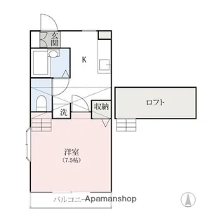 ウェルネス【201号室】の間取り