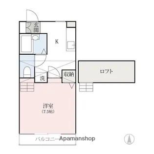 ウェルネス【202号室】の間取り