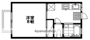 ドミールわたらせ【202号室】の間取り
