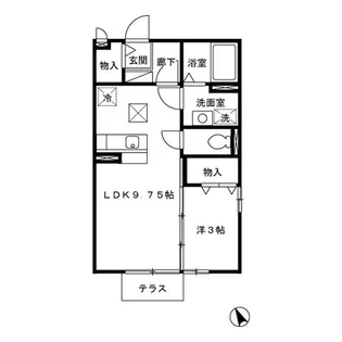 パルフェ【2階】の間取り